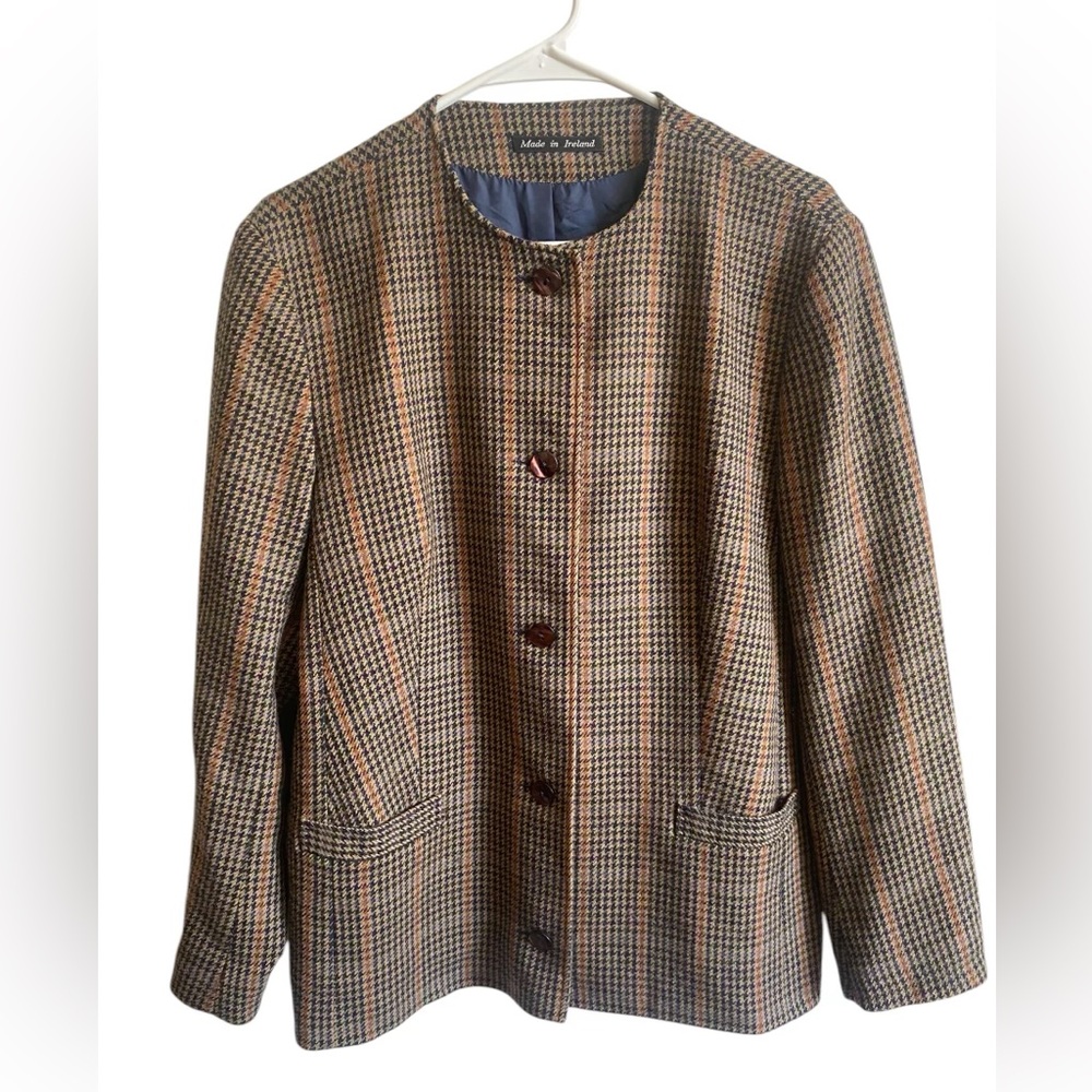 AVOCA COLLECTION Ireland Pure New Wool Women’s Blazer Size L